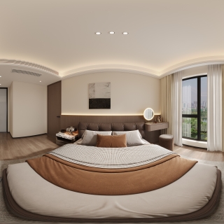 现代主卧全景