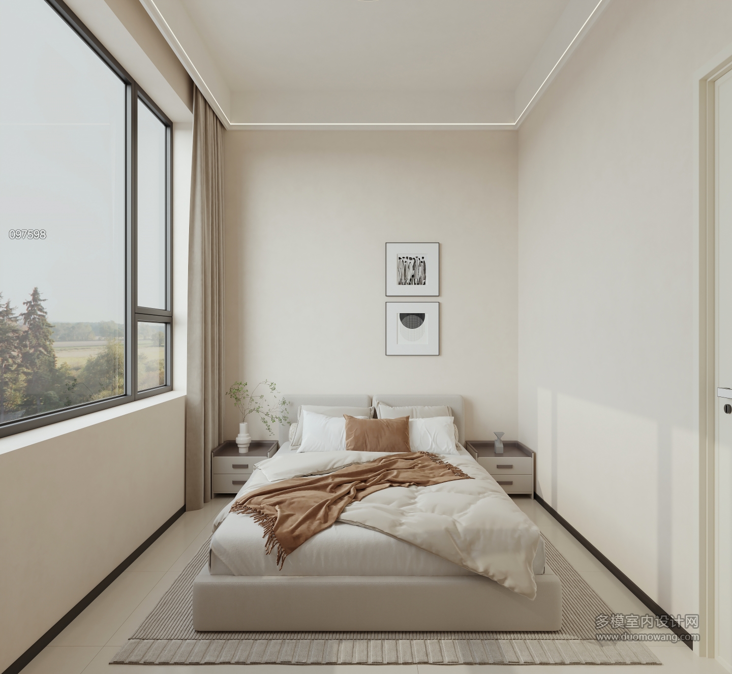现代二楼 卧室5 单张
