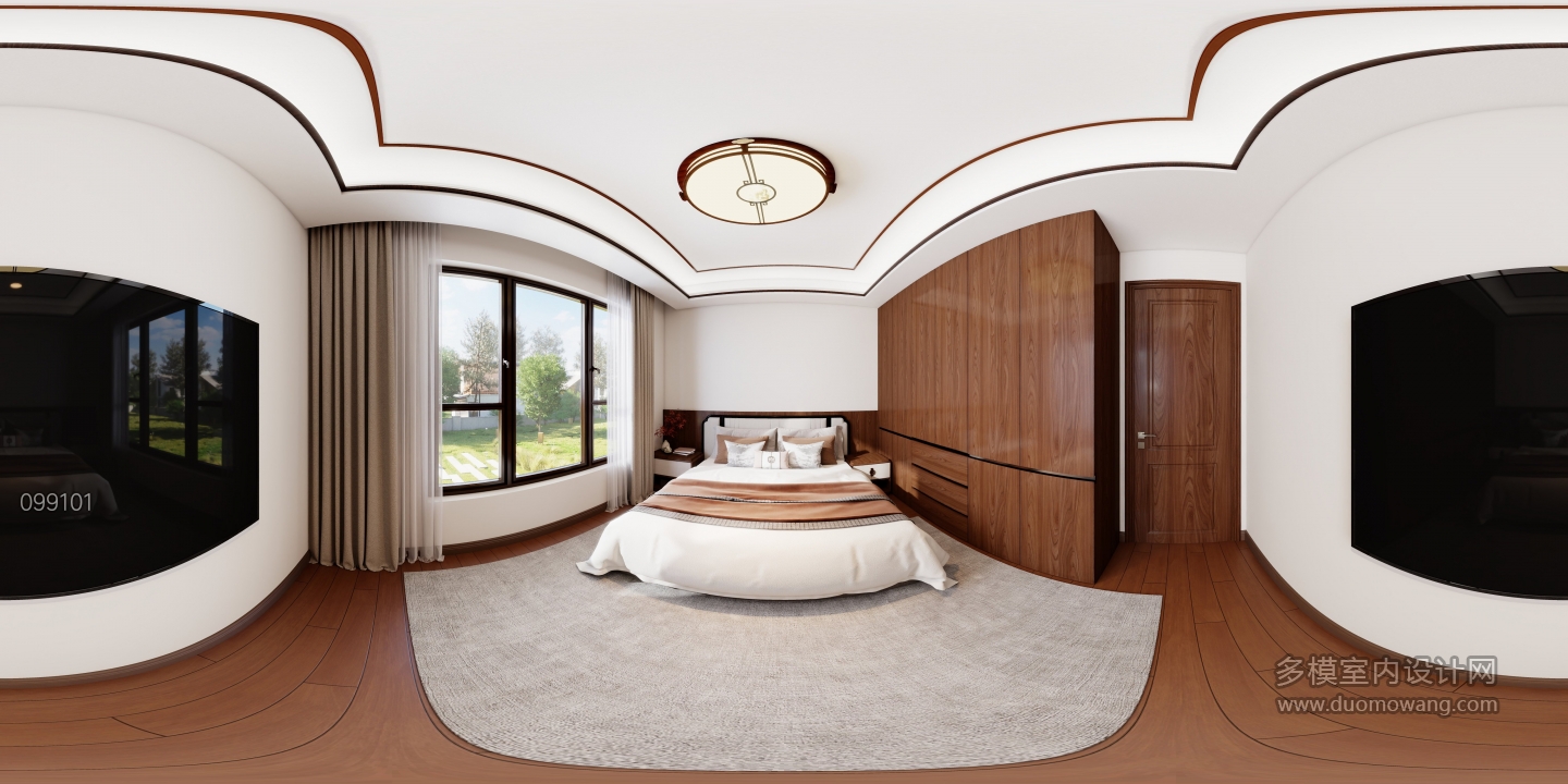 新中式二楼东北次卧