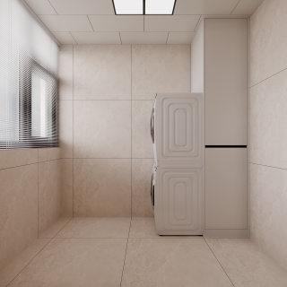 现代洗衣房特写