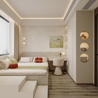 现代轻奢榻榻米特写