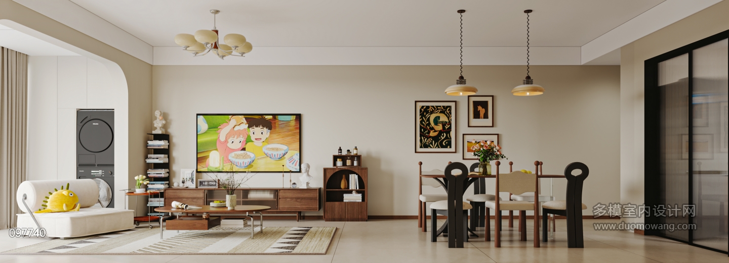 奶油中古风客餐厅特写2