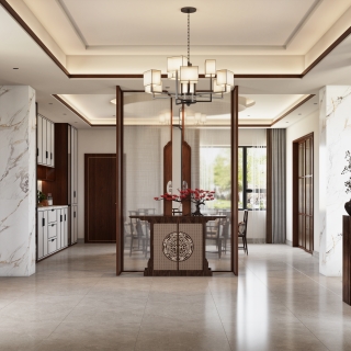 新中式玄关单张