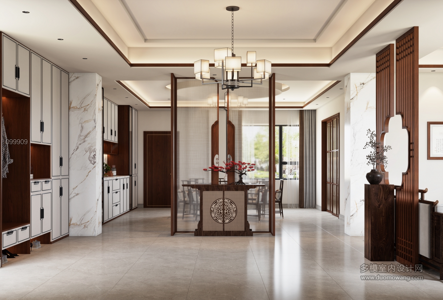 新中式玄关单张