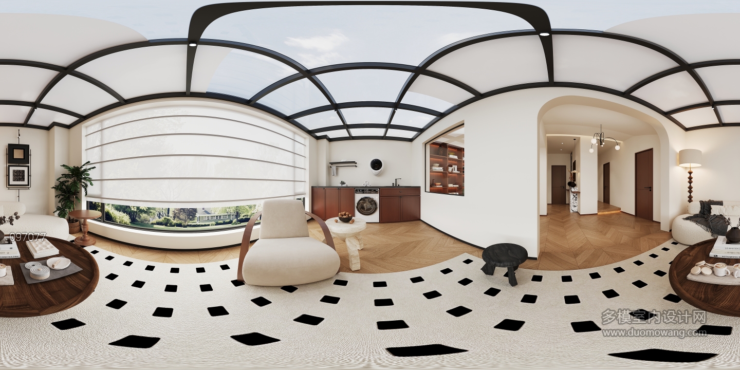 现代二楼阳光房全景