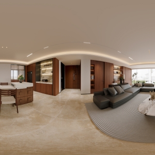 中古风客餐厅全景