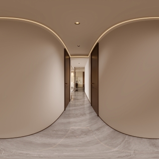 新中式过道全景