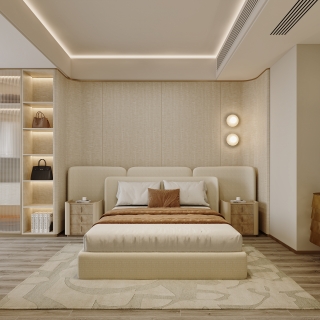 现代轻奢北次卧特写方案二