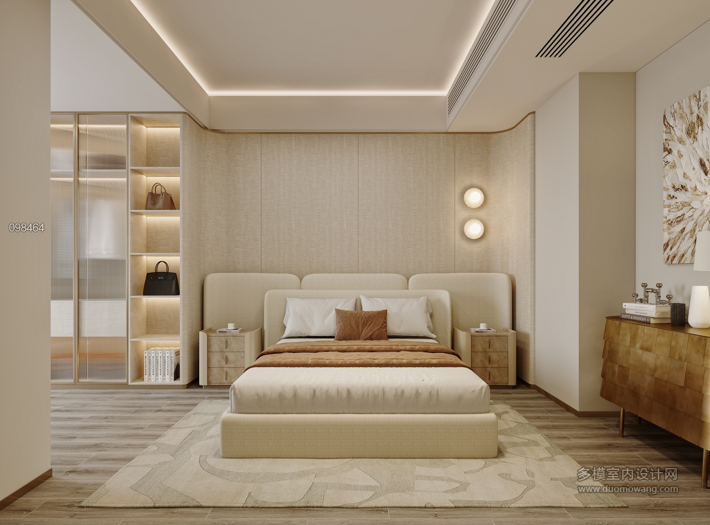 现代轻奢北次卧特写方案二