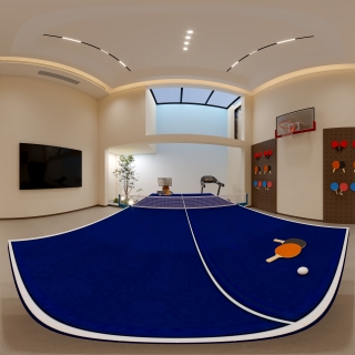 现代地下室全景