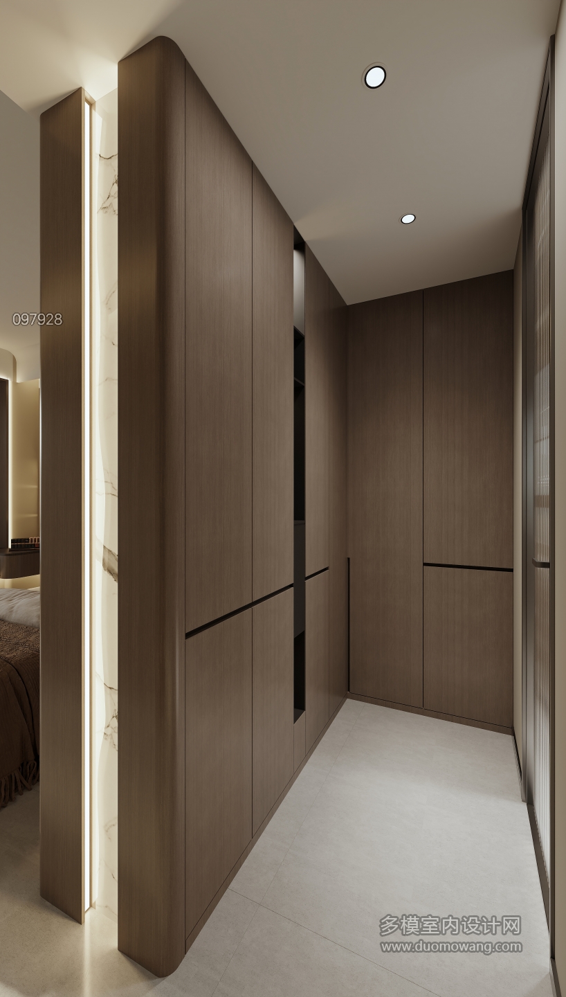 现代 主卧衣帽间 单张