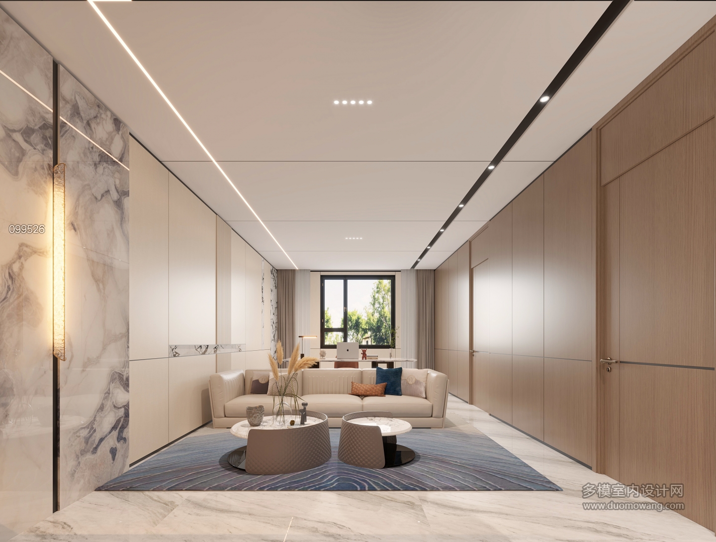 现代三层起居室