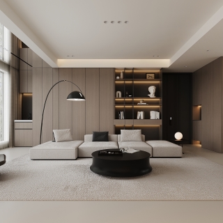 现代客厅单张一