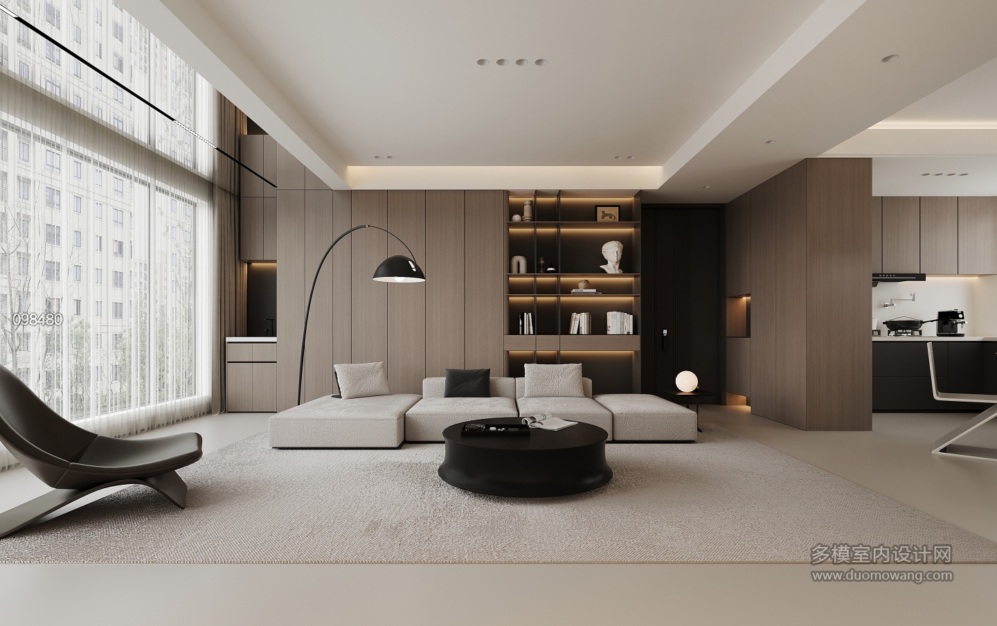 现代客厅单张一