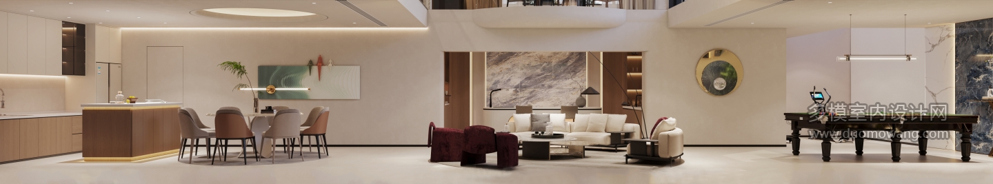 2现代地下室沙发面单张