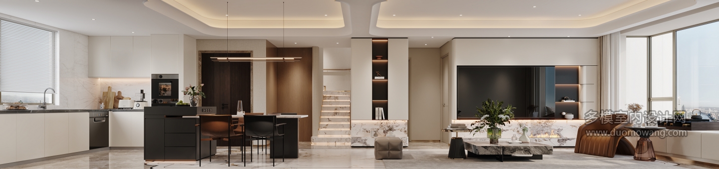 现代轻奢电视背景特写