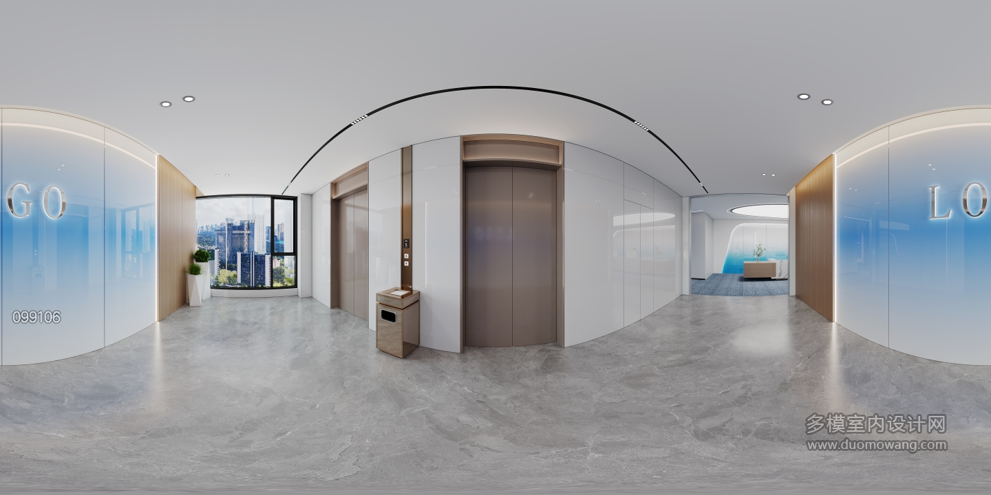 电梯厅全景