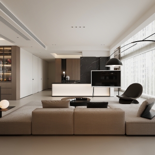 现代客厅单张二