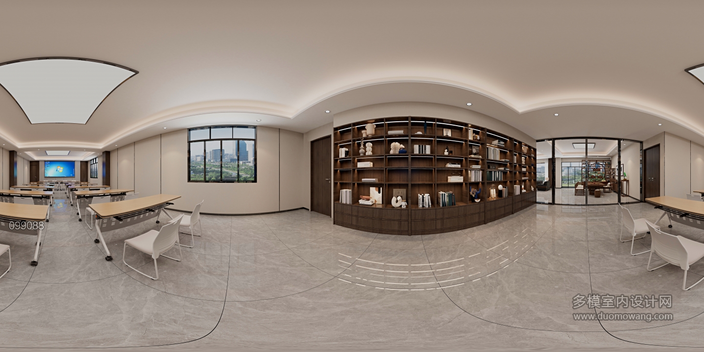 中式药膳 会议室 全景