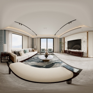 新中式客餐厅全景