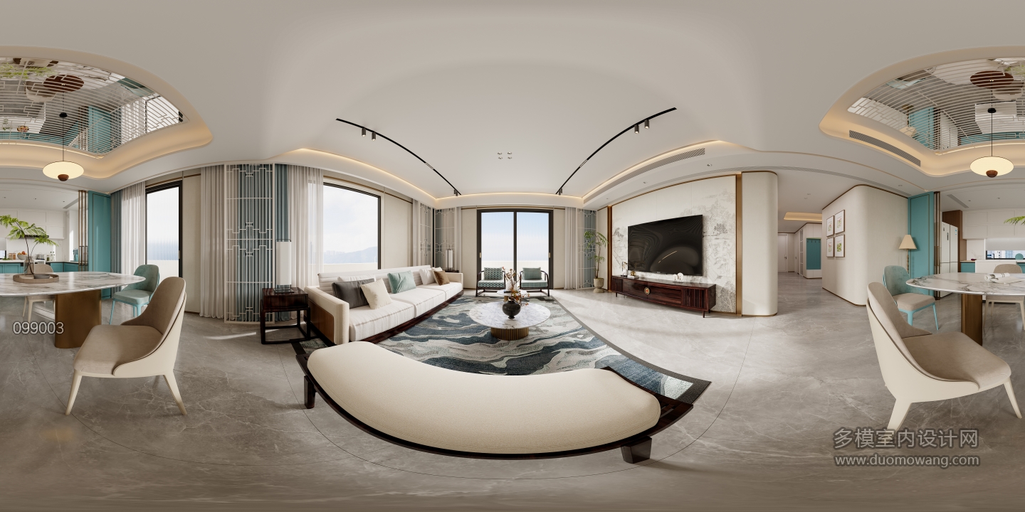 新中式客餐厅全景