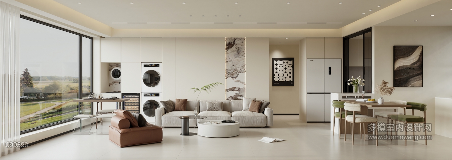 现代 客餐厅 单张1