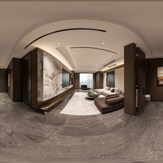 现代客餐厅全景