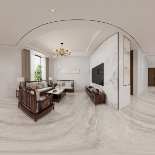 新中式客餐厅全景