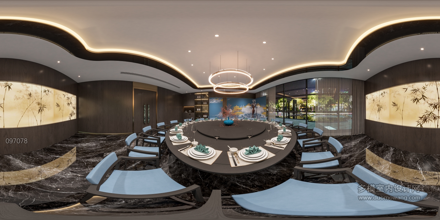 现代一楼大包间360