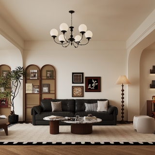 现代一楼客厅单张二