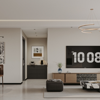 意式极简客餐厅特写2