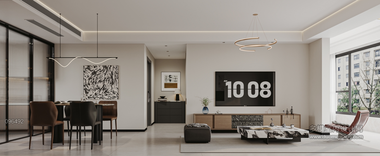 意式极简客餐厅特写2