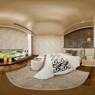现代主卧全景