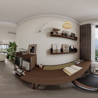 中古风 书房全景