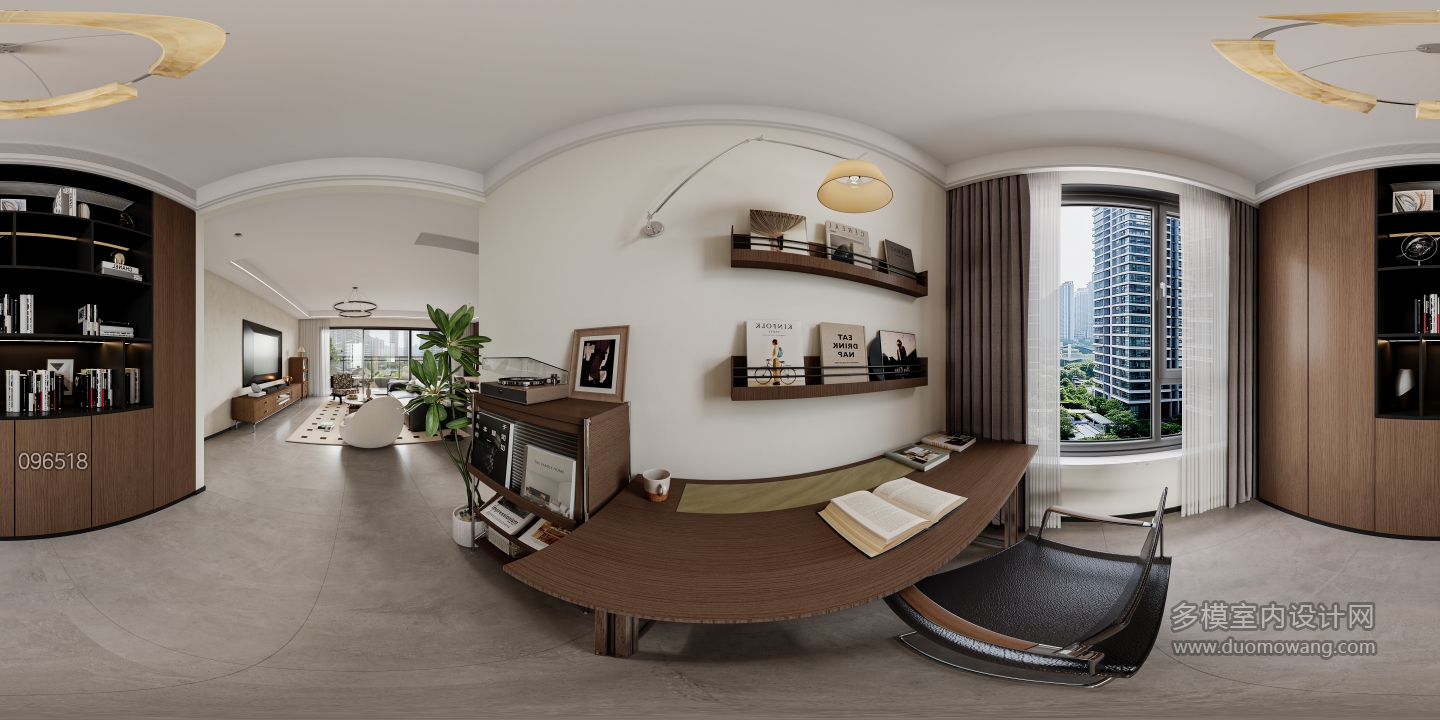 中古风 书房全景