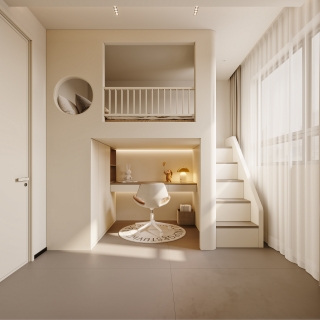 现代儿童房特写