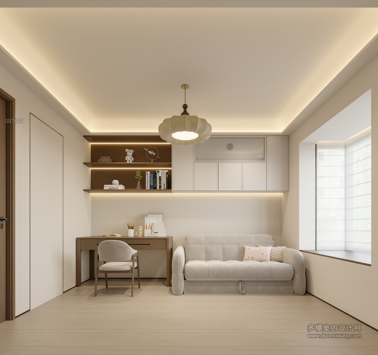 现代中古休闲室静态