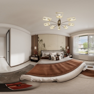 新中式二楼主卧