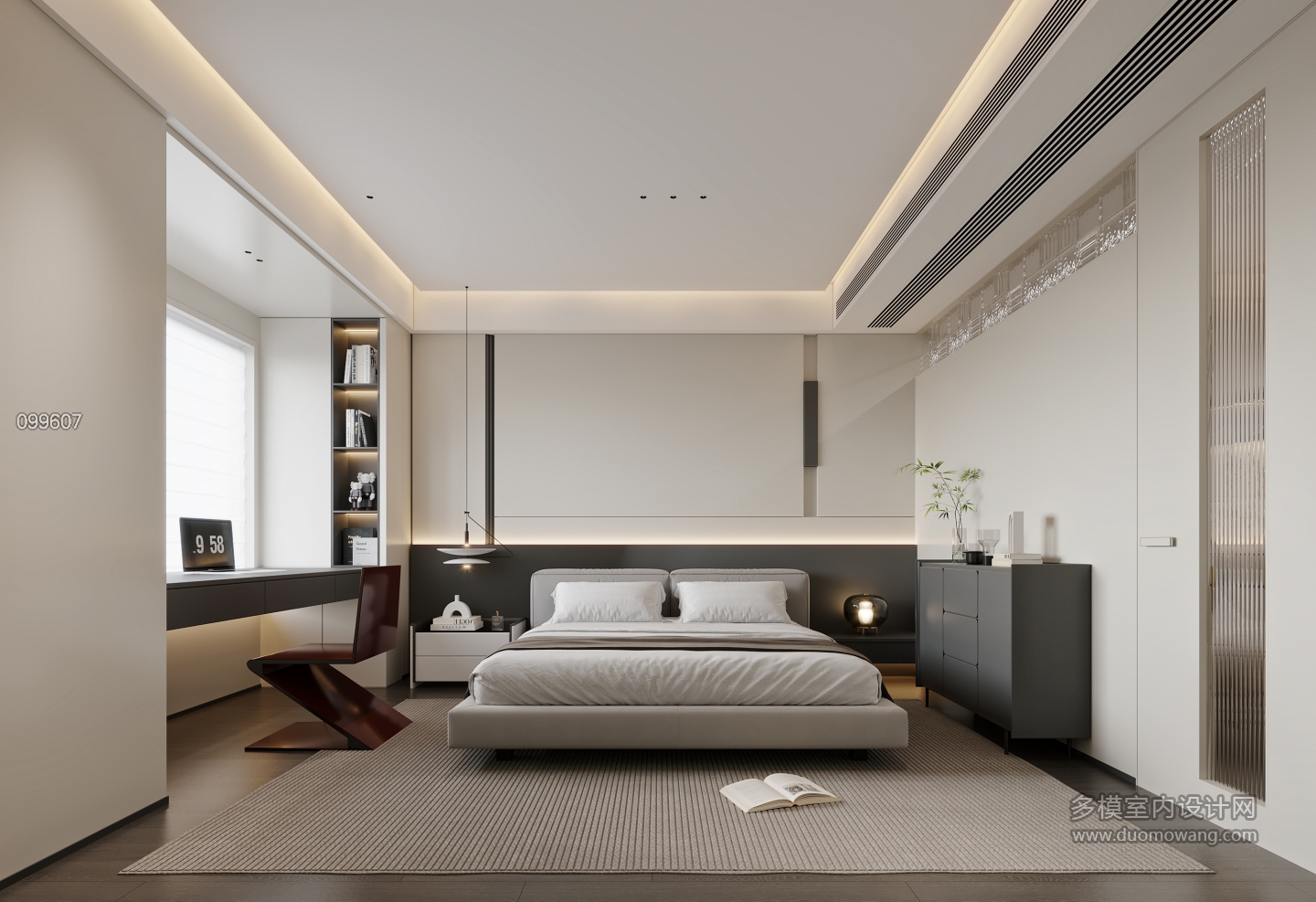 现代儿子卧室特写