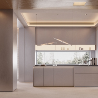 一层现代过廊特写