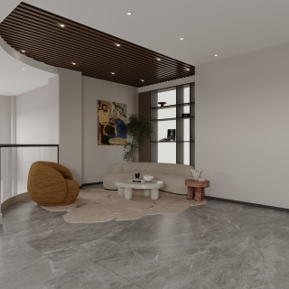 现代接待休闲区特写