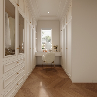 法式二楼主卧衣帽间