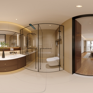 中古风主卫全景