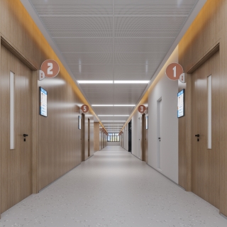 现代 五层 过道