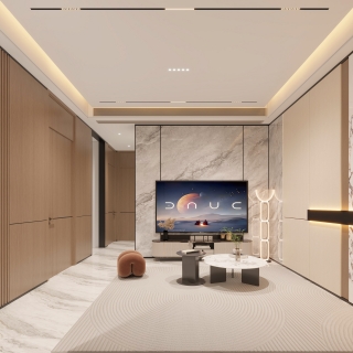 现代二层起居室