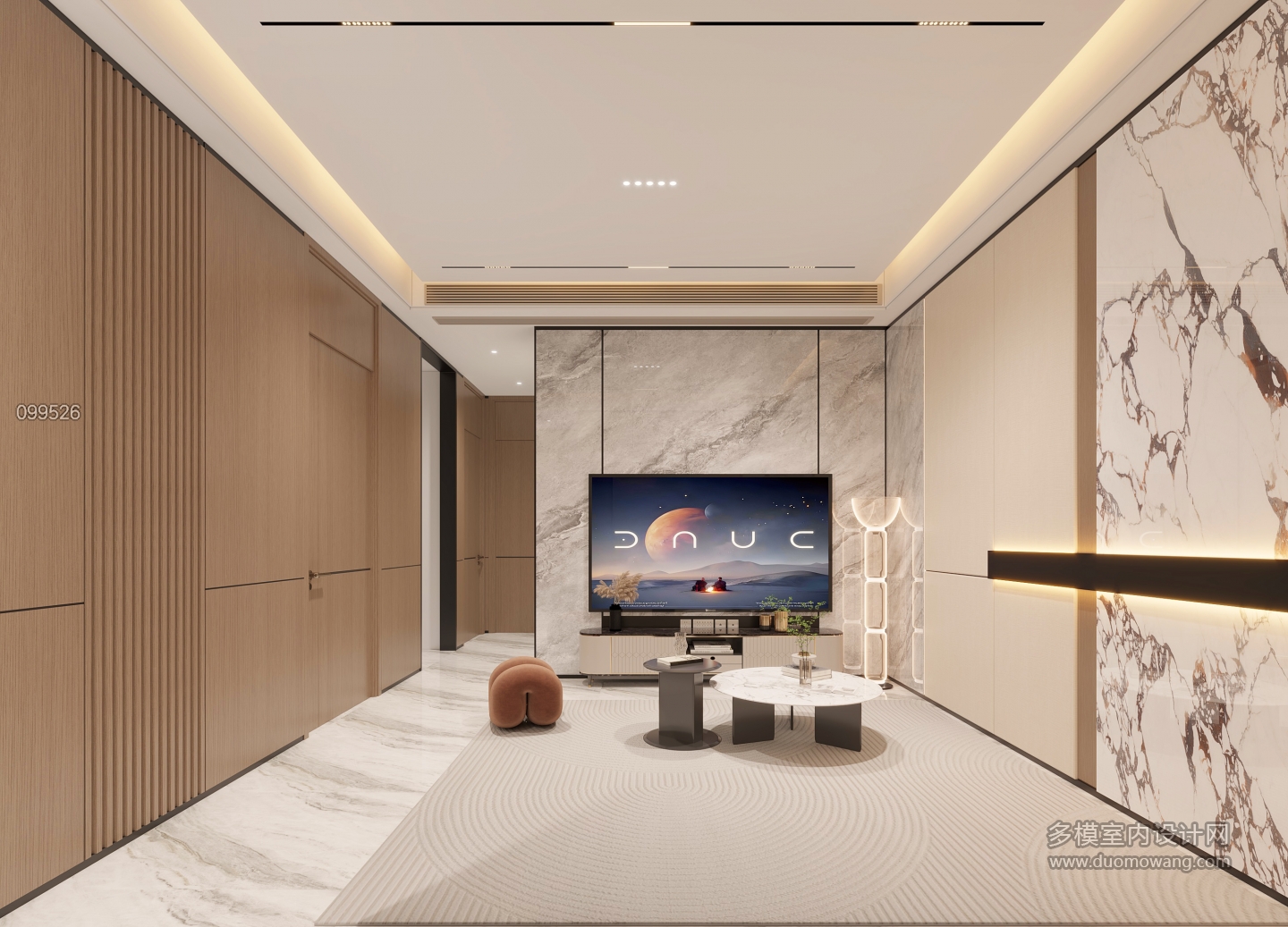 现代二层起居室