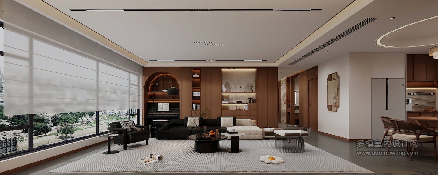 宋市美学沙发背景墙静态