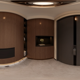 中古风 玄关全景