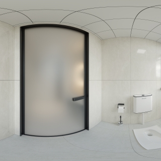 现代卫生间全景