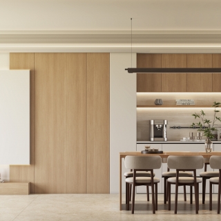 现代客餐厅电视面